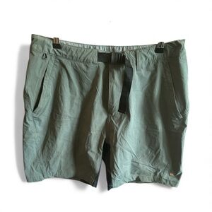 Quiksilver Olive Green Flat Front Shorts The Waterman Collection Outdoors Casual